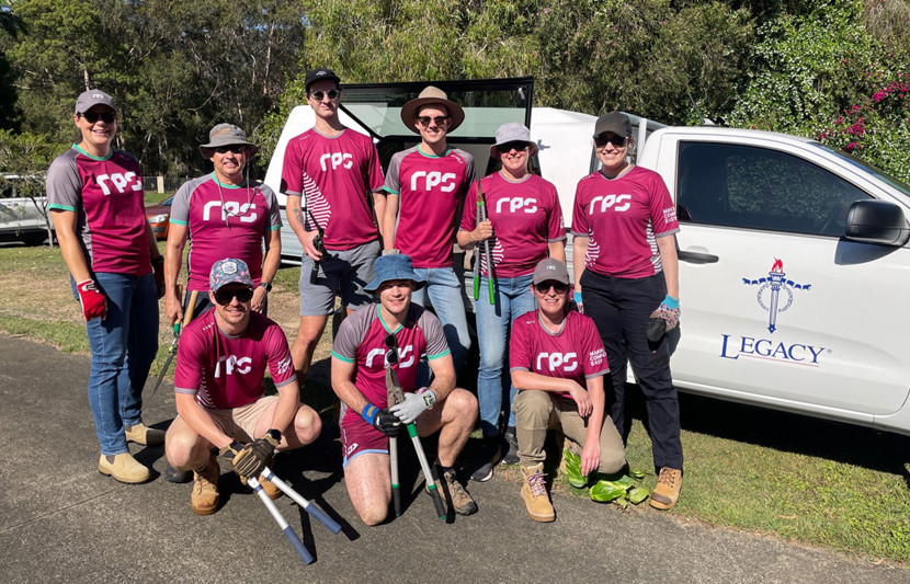 RPS consultants participate in a 'backyard assist' in Brisbane 2022 for Legacy