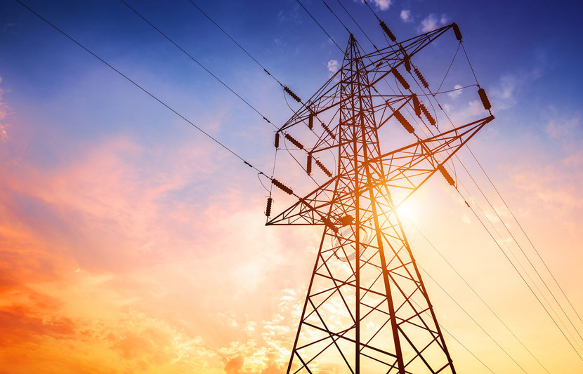 Transmission tower - stock image