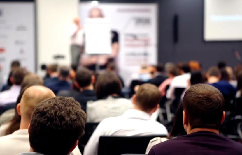 People at a training seminar