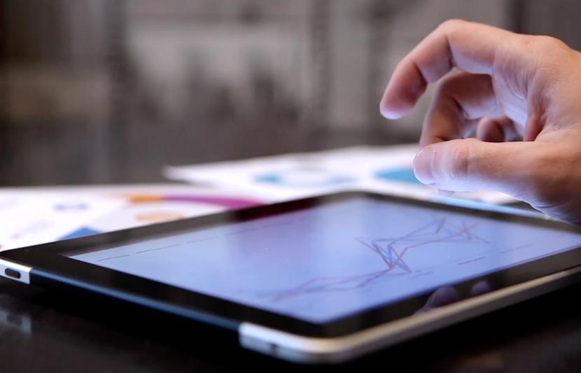 Project management view on an iPad