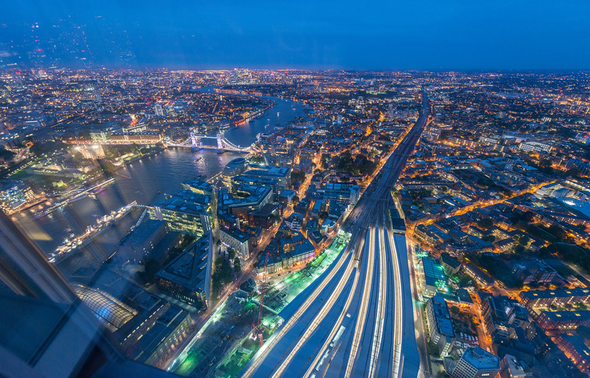 Planning aerial view of London