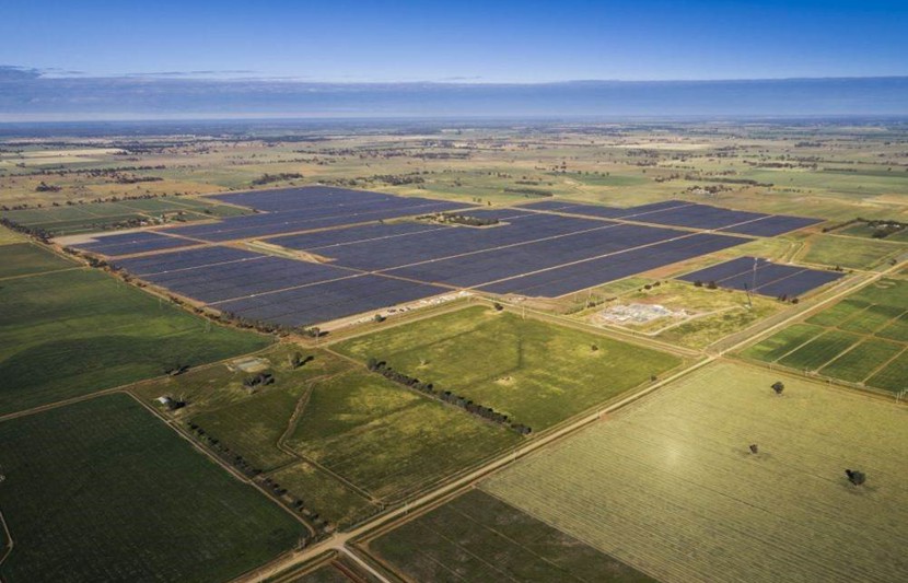Finley Solar farm aerial shot