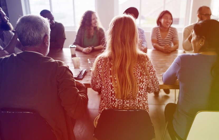 People participating in a community engagement meeting