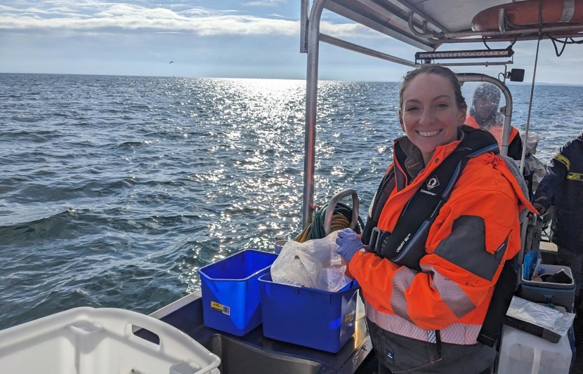 RPS' marine science team at work gathering robust environmental data at Port of Hastings, Victoria. 