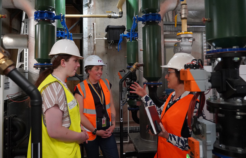 Practice Lead Rebecca Veness at the NGA boiler room