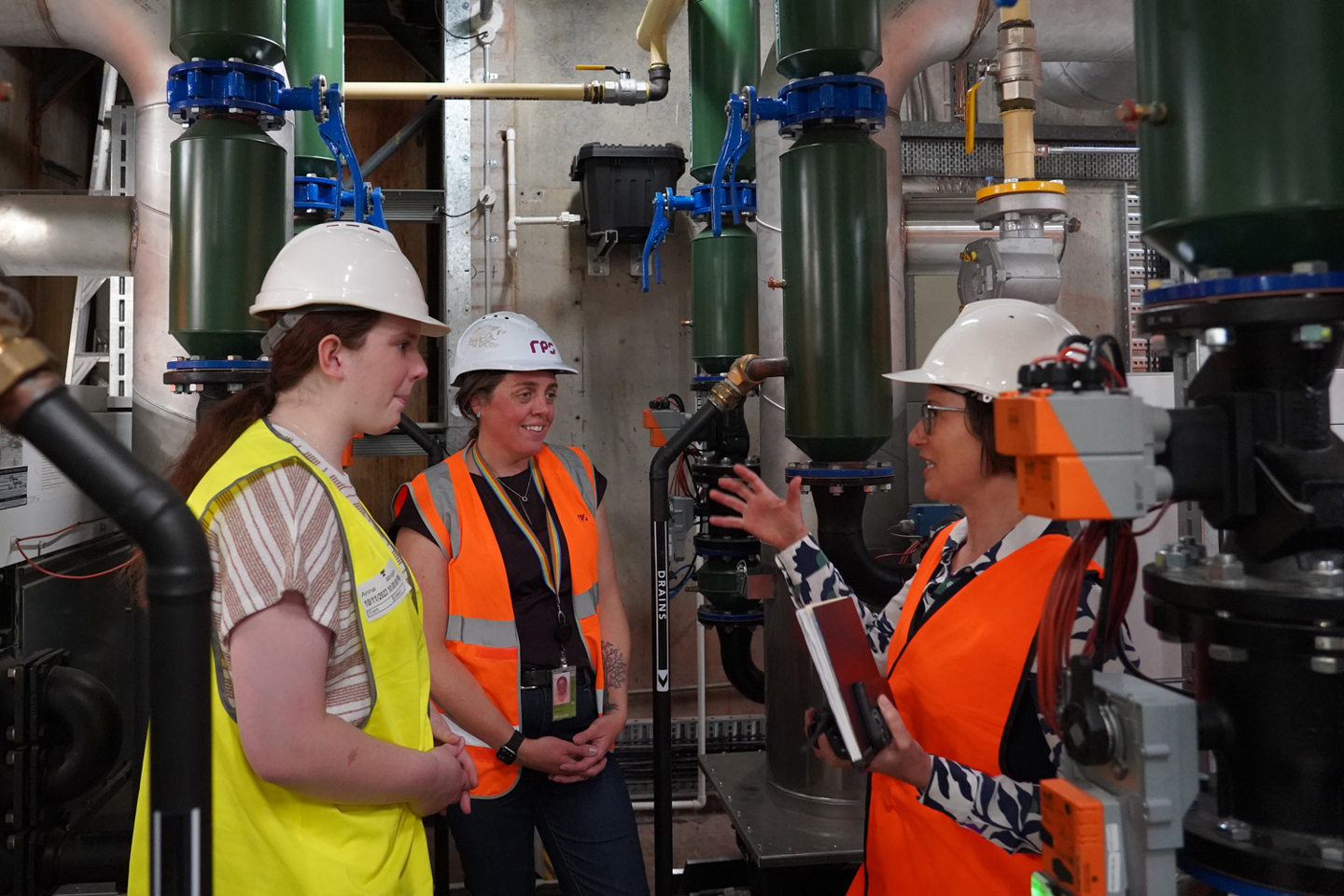 Practice Lead Rebecca Veness at the NGA boiler room