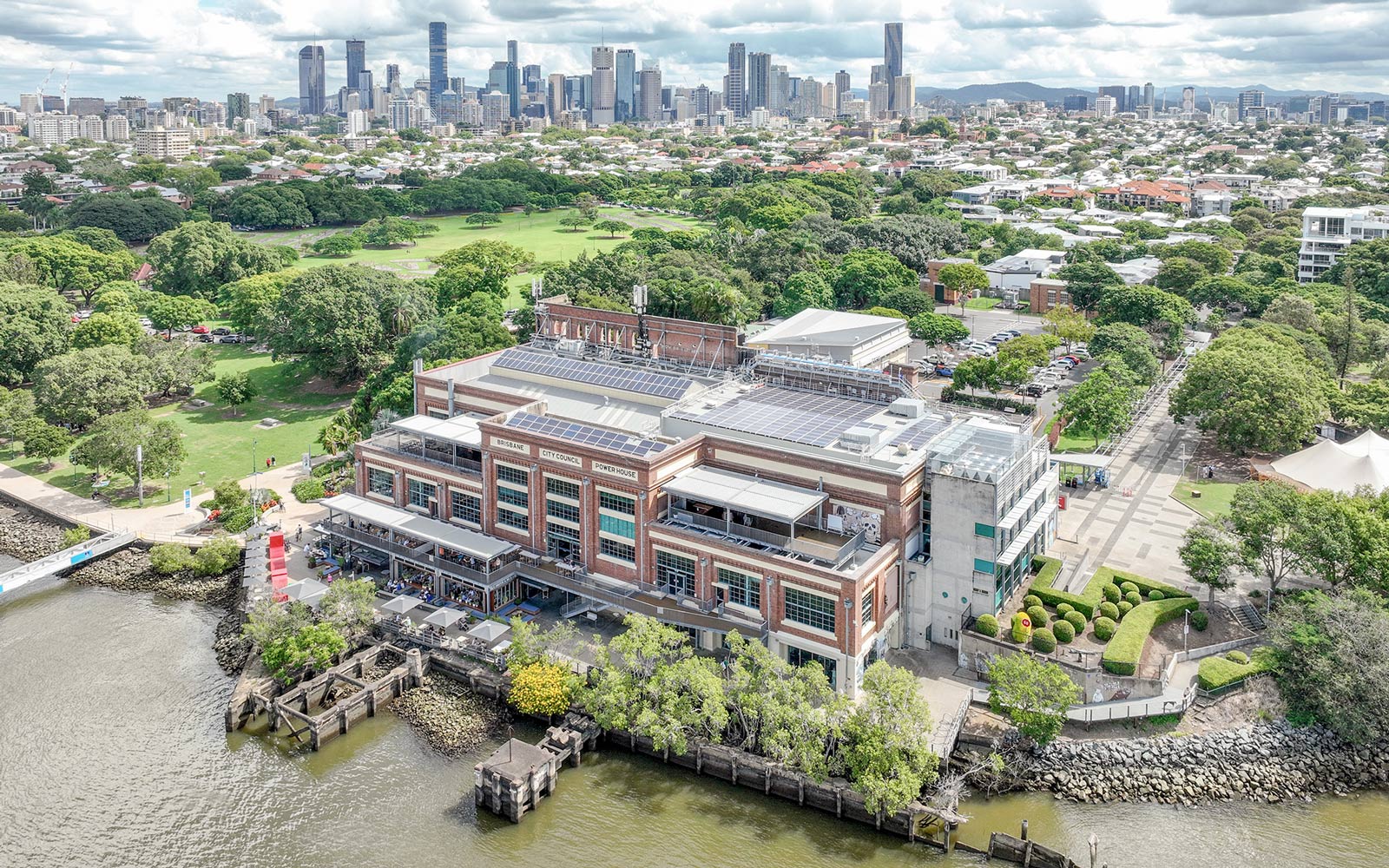 A birdseye view of Brisbane Powerhouse