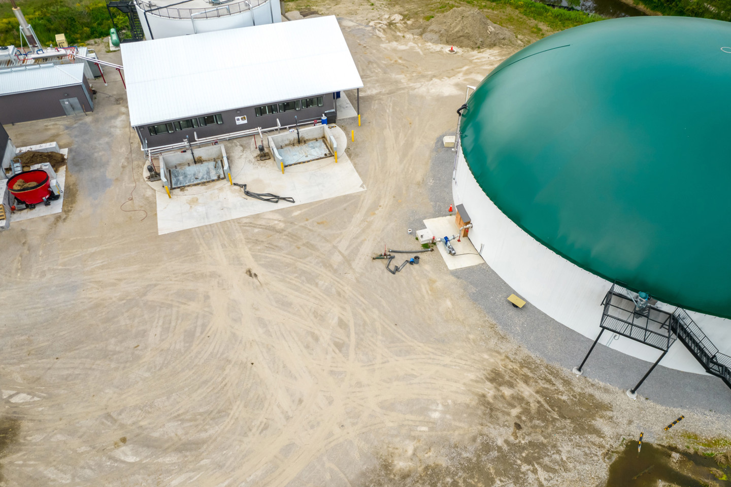 View of a Biogas processing plant